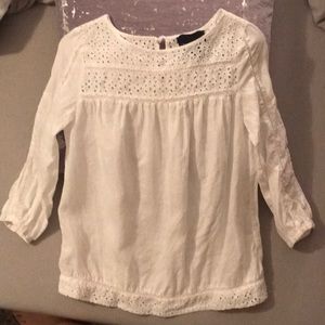 White floral cutout top